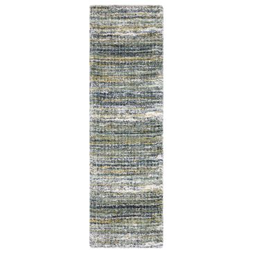 Oriental Weavers Galileo GAL07 Green and Blue 2"3" x 7"6" Runner, , large
