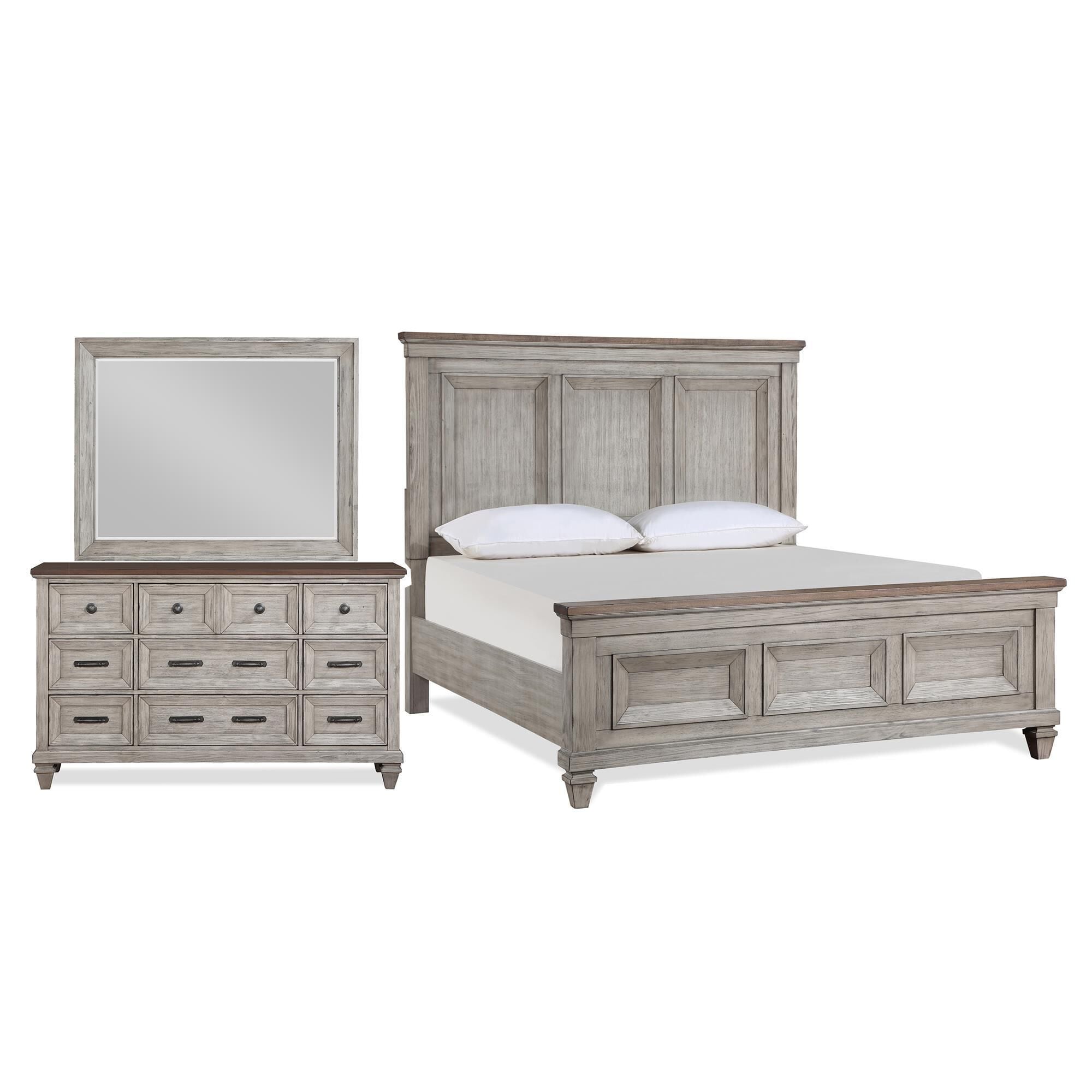 New Heritage Mariana 3-Piece King Bedroom Set in Vintage Creme