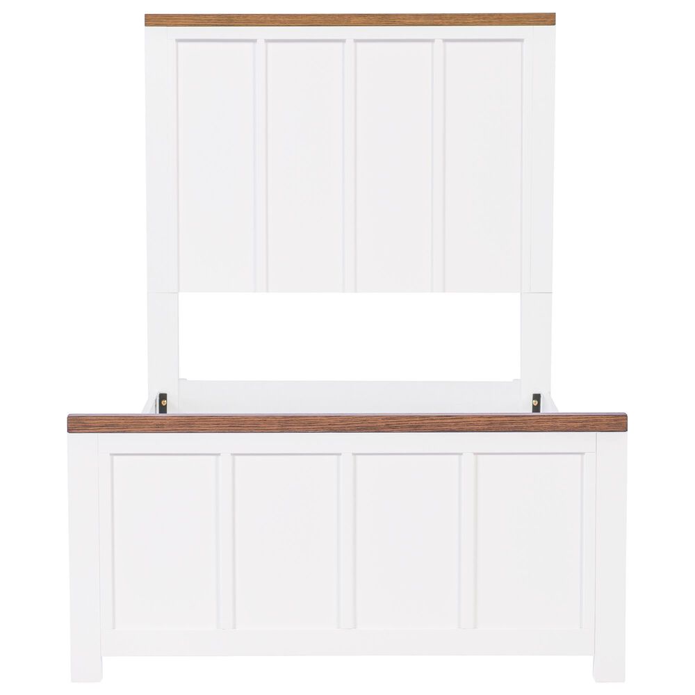 Legacy Classic Dutton Twin Platform Bed in Natural White and Toasted Coconut, , large