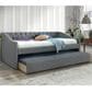 Crown Mark Loretta Daybed with Trundle in Gray without Mattresses, , large