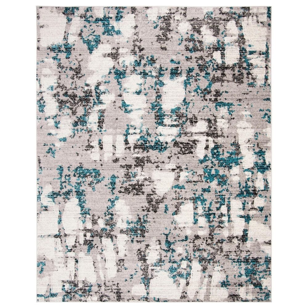 Safavieh Skyler SKY193B 10" x 14" Grey and Blue Area Rug, , large