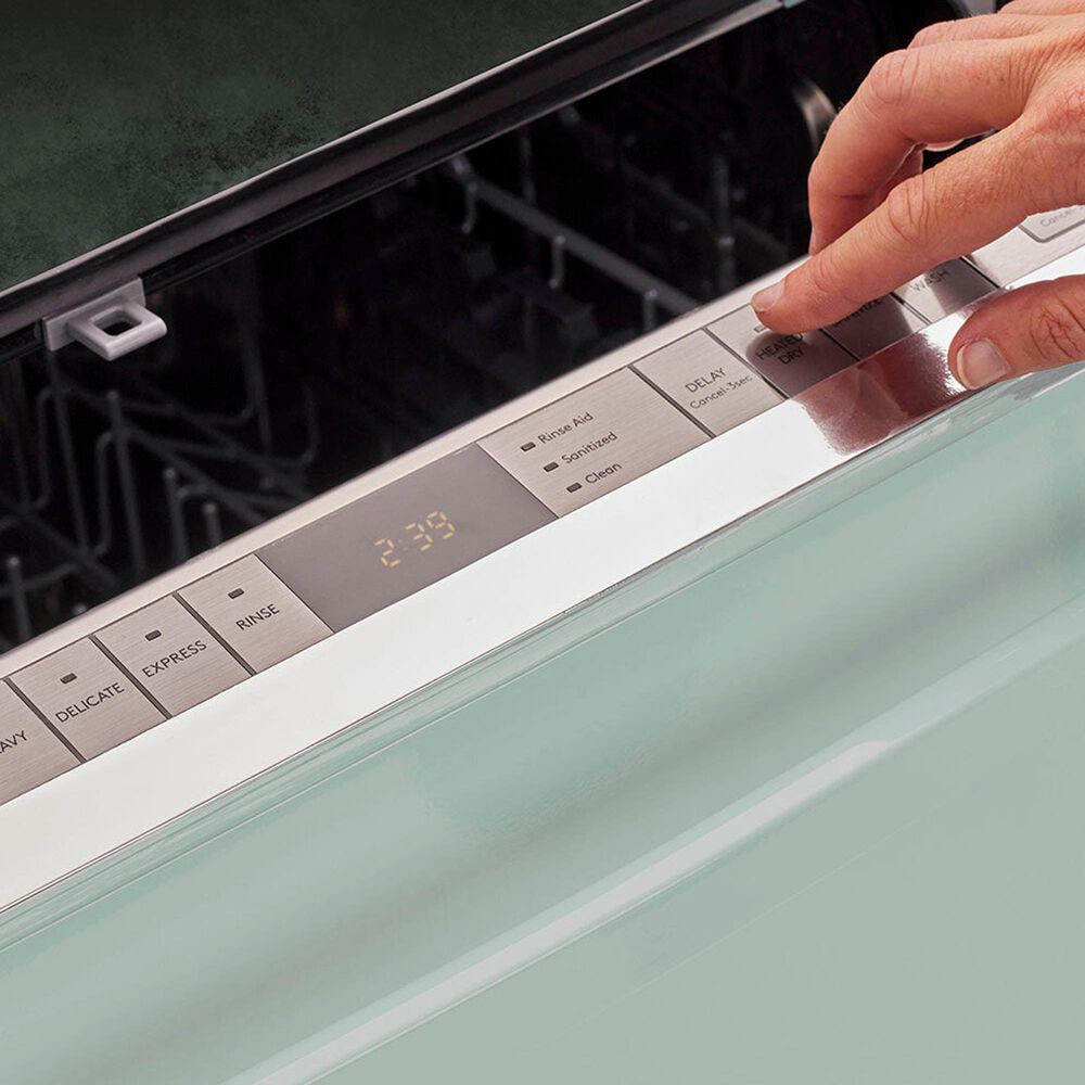 Unique Appliances Classic Retro 24" Top Control Dishwasher in Summer Mint Green, , large