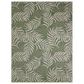 Nourison Garden Oasis GOA01 Green and Ivory 8" x 10" Indoor/Outdoor Area Rug, , large