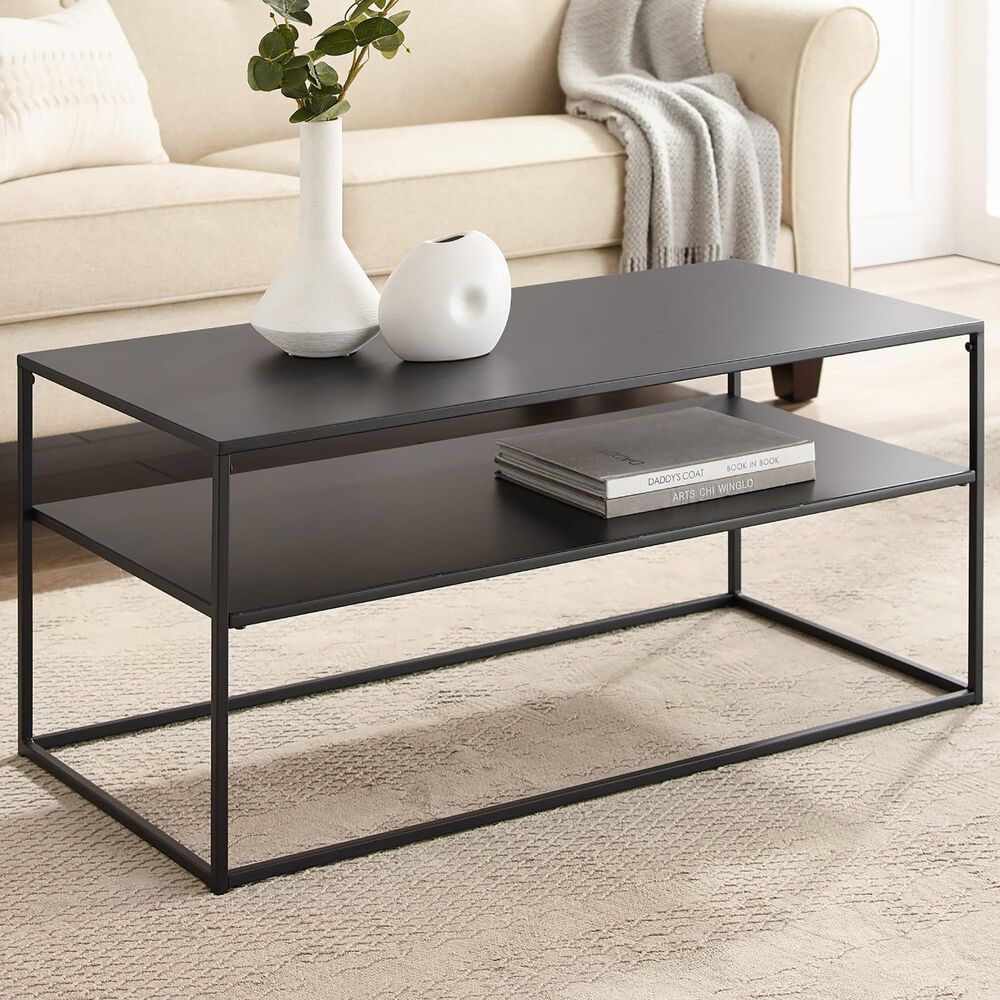 Crosley Furniture Braxton Coffee Table in Matte Black NFM