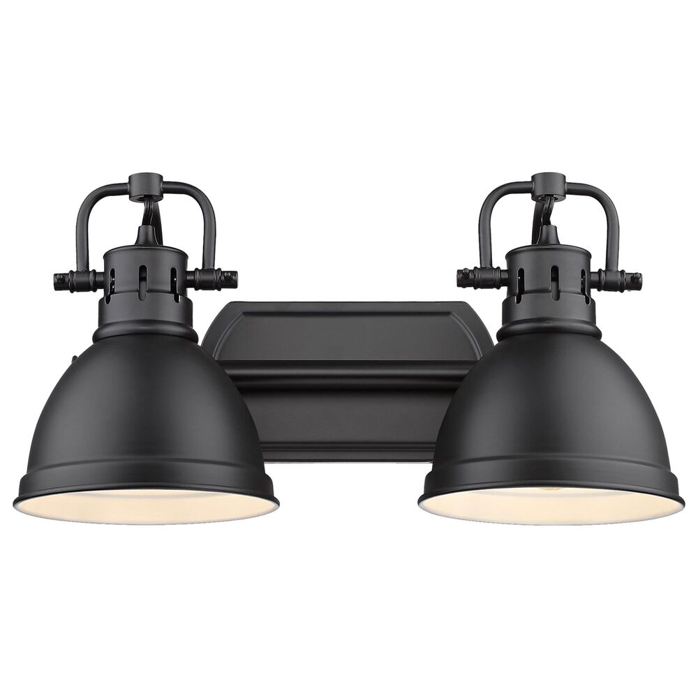 Golden Lighting Duncan 2-Light Bath Vanity in Matte Black, , large