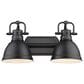 Golden Lighting Duncan 2-Light Bath Vanity in Matte Black, , large