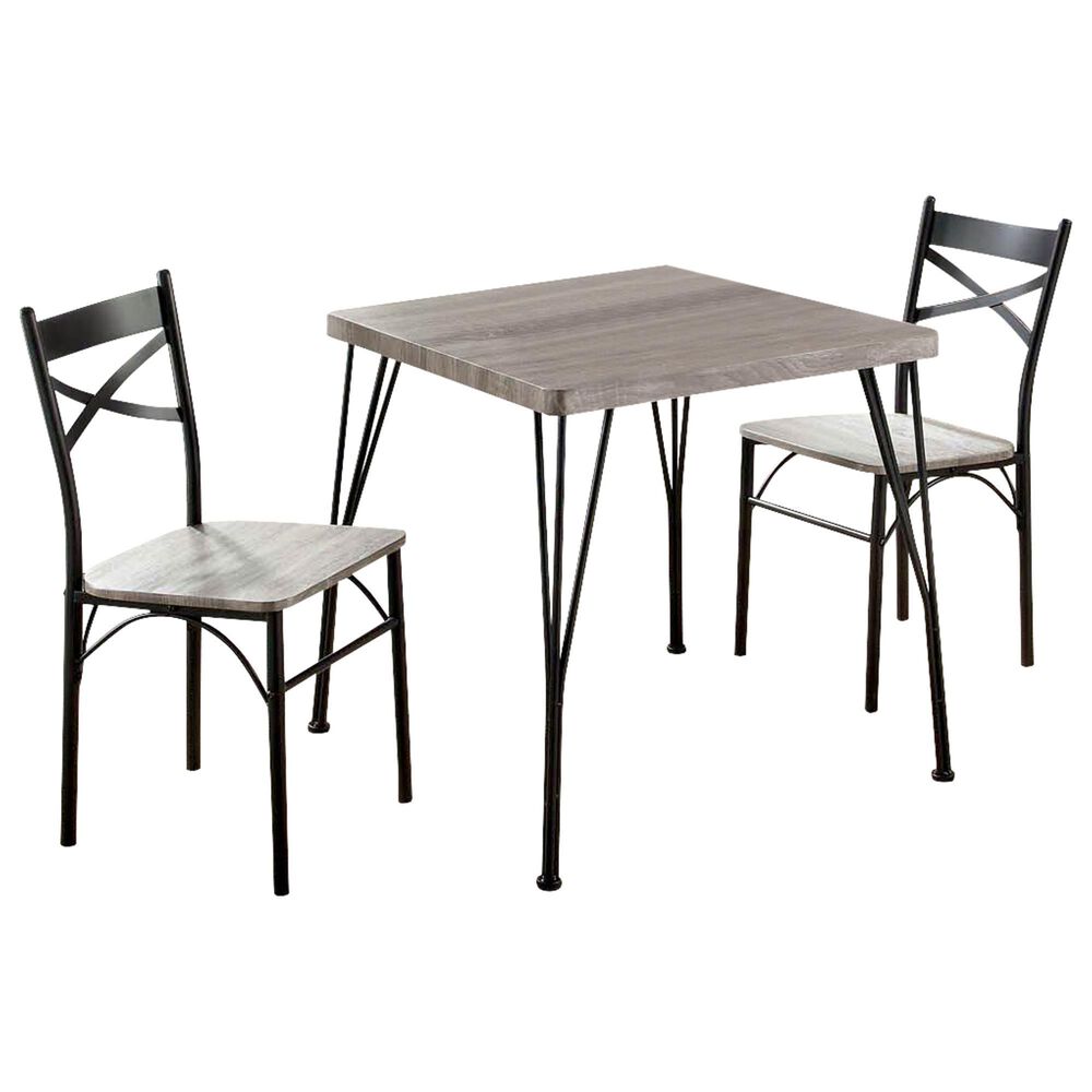 Furniture of America Ramirez 3-Piece Dining Set in Natural Tone, , large