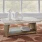Ashley Brendalhouse Rectangular Cocktail Table in Light Brown, , large