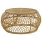 Pacific Landing Dahlia Round Coffee Table in Natural Brown, , large