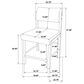 Coaster Kehoe Counter Stool in Black, , large