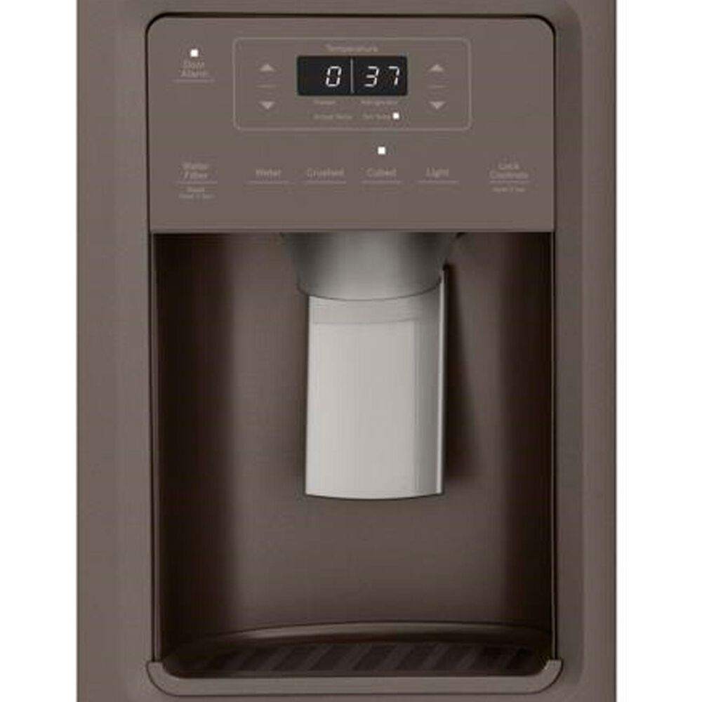 GE Appliances 21.8 Cu. Ft. Counter Depth Side by Side Refrigerator in Slate, , large