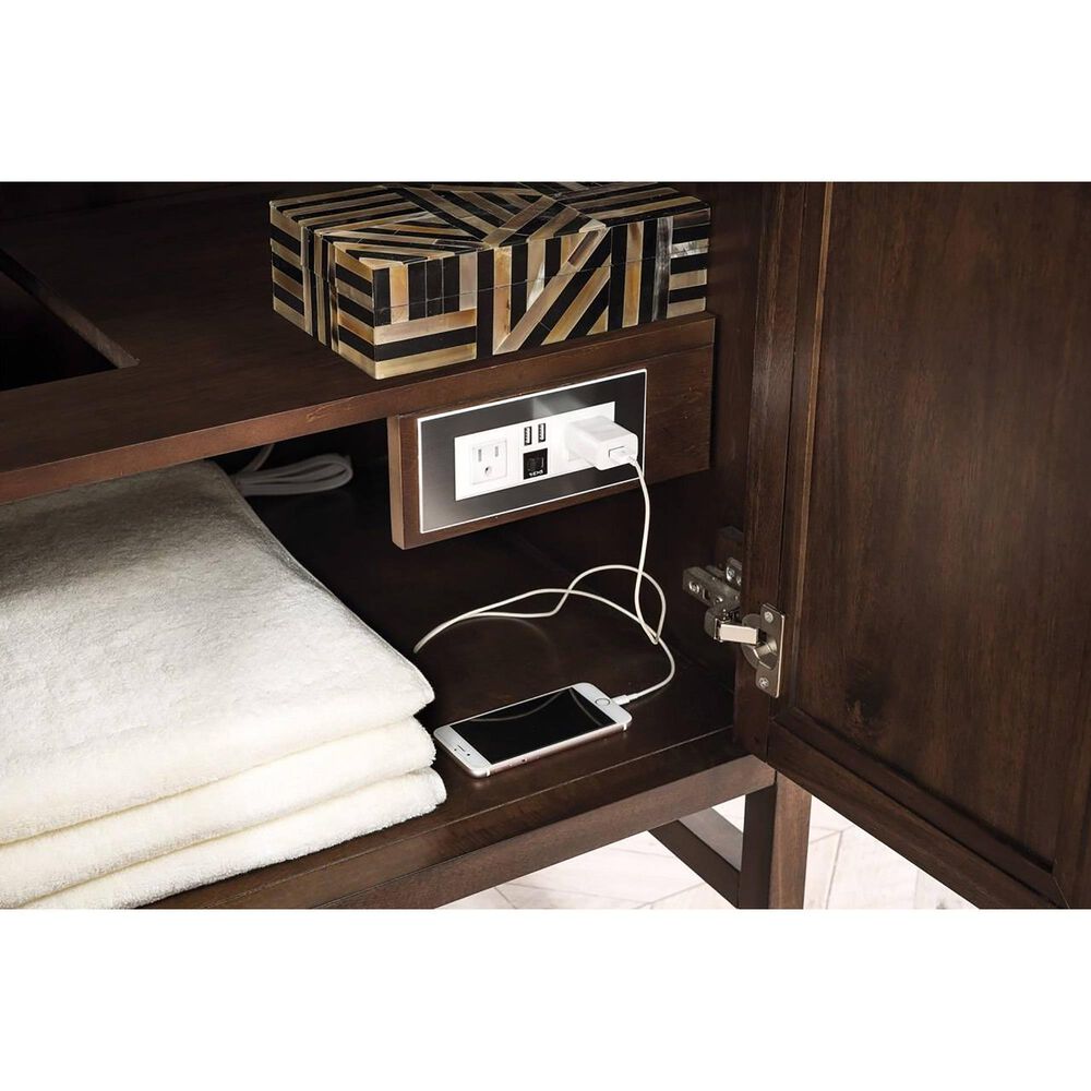 James Martin Addison 72" Double Bathroom Vanity Base in Mid Century