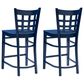 Linon Home Decor Lola Counter Stool in Navy Blue (Set of 2), , large