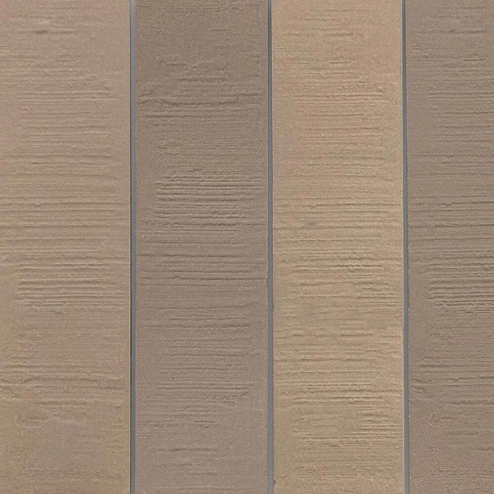 Emser Ikigai Silt 1" x 7" Stacked on 10" x 14" Matte Porcelain Mosaic Sheet, , large