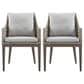 Blue River Silvana Outdoor Dining Chair with Beige Cushion in Gray (Set of 2), , large