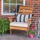 Linon Home Decor Rockport Patio Arm Chair with Natural Frame in Beige, , large