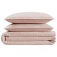 Pem America Cannon Solid 3-Piece Full/Queen Quilt Set in Blush, , large
