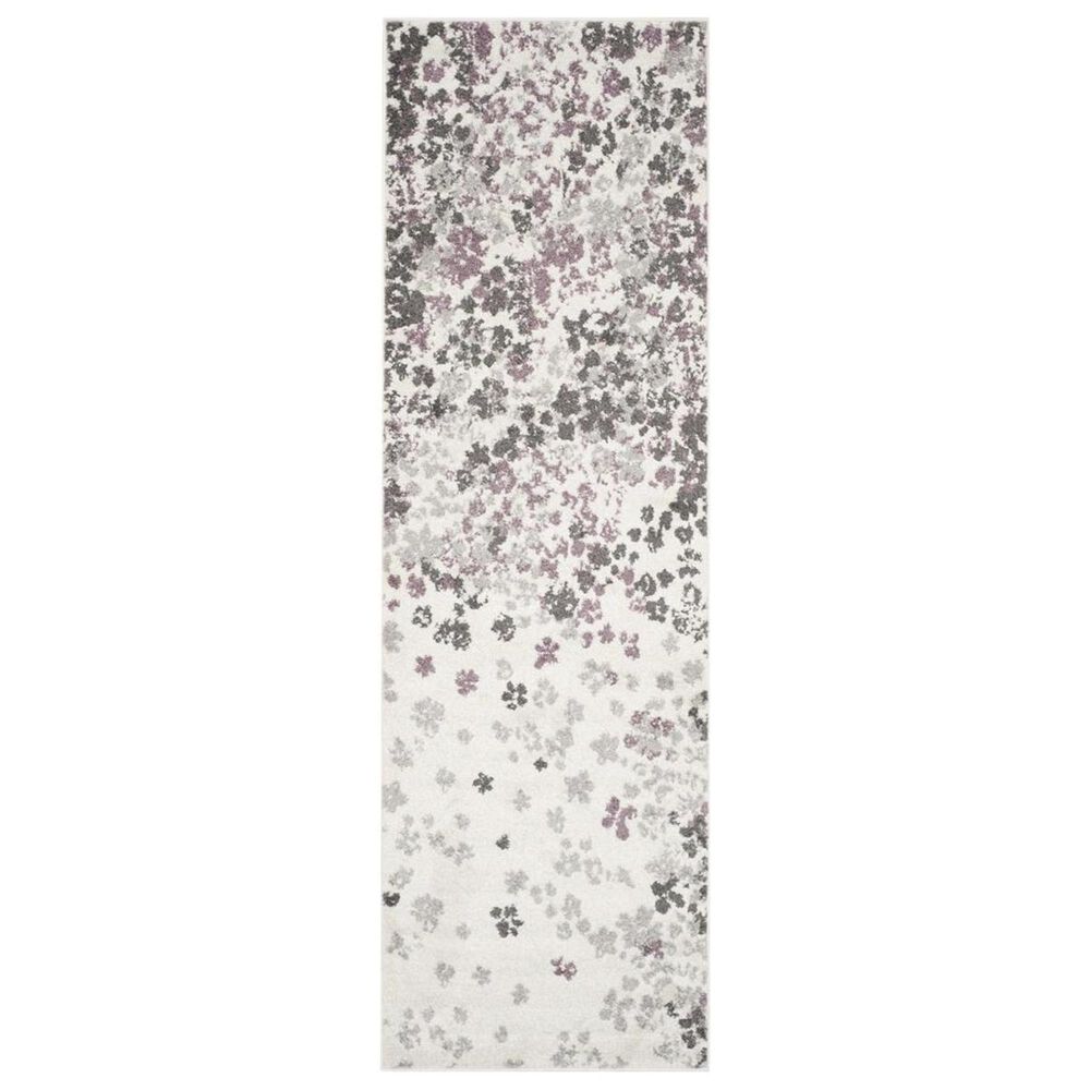 Safavieh Adirondack ADR115L 2&#39;6&quot; x 12&#39; Ivory and Purple Runner, , large