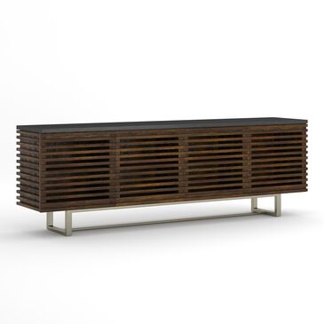 Hooker Furniture 78" Entertainment Console in Dark Gray and Antique Bronze, , large