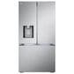 LG 26 cu. Ft 3 Door French Door, Counter Depth, Ice and Water, Printproof Stainless Steel, , large