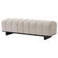 Hearth and Haven 64" Upholstered Dining Bench with Tufted Design in Beige, , large