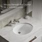 Kohler Caxton Oval Undermount Bathroom Sink in White, , large