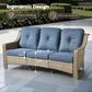 HOMLUX Outdoor Wicker Conversation Sofa in Denim Blue, , large