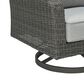 Ashley Elite Park Patio Swivel Lounge Chair in Gray, , large