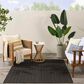 Nourison Horizon HOZ02 Black 6" x 9" Indoor/Outdoor Area Rug, , large