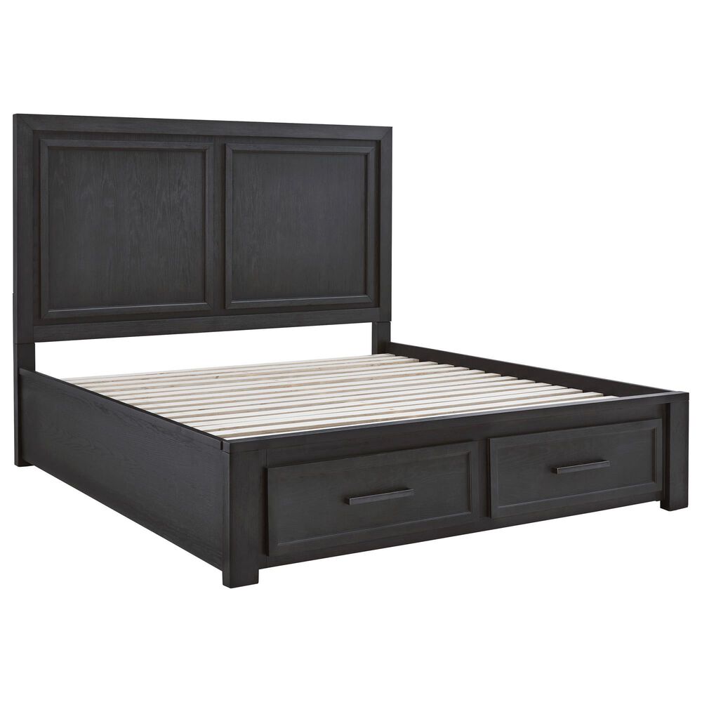 Millenium Foyland California King Storage Bed in Black and Brown, , large