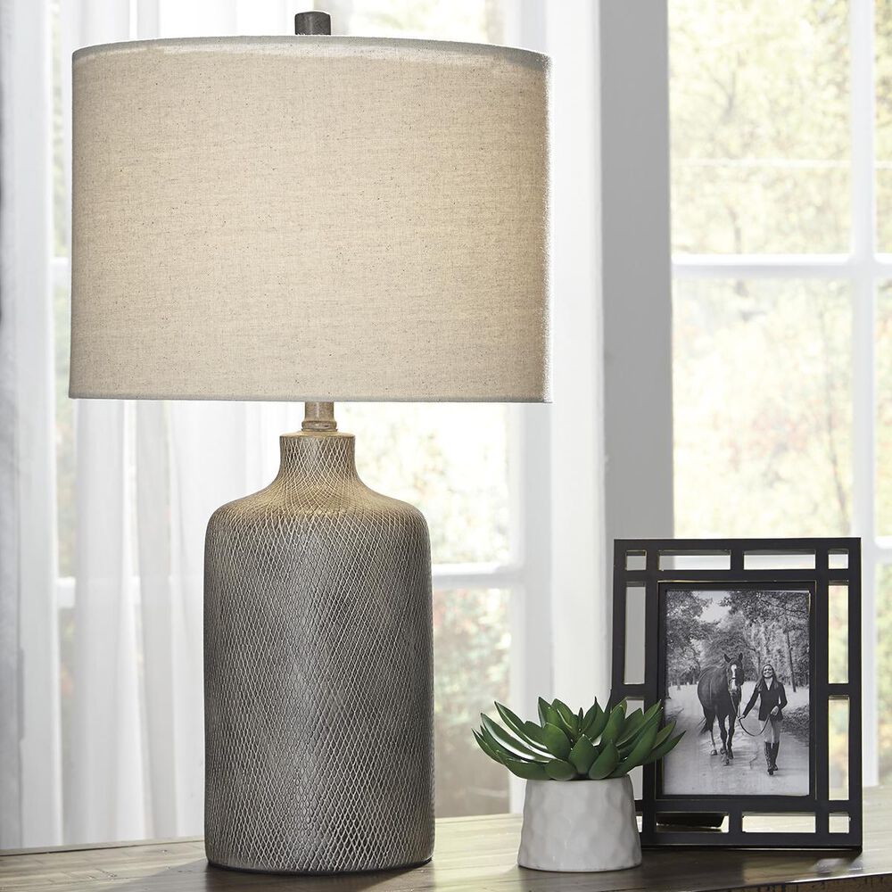 Ashley Linus Table Lamp in Antique Black, , large
