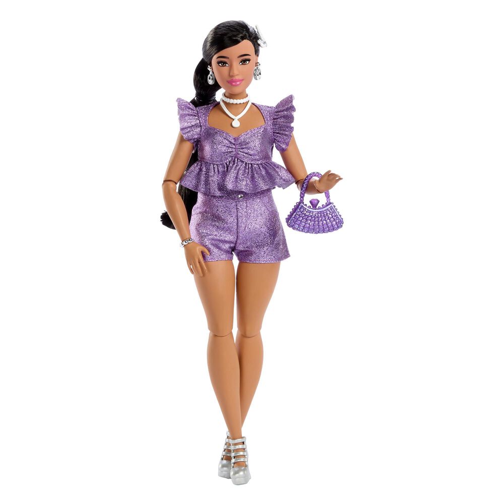 Barbie Deluxe Style - Metallic Outfit Doll No. 8 in Amethyst, Black, White and Silver, , large