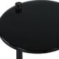 Uttermost Steward Drink Table in Solid Black and Brushed Brass, , large
