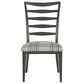 Declan Dining Champlain Plaid Side Chair in Distressed Black, , large