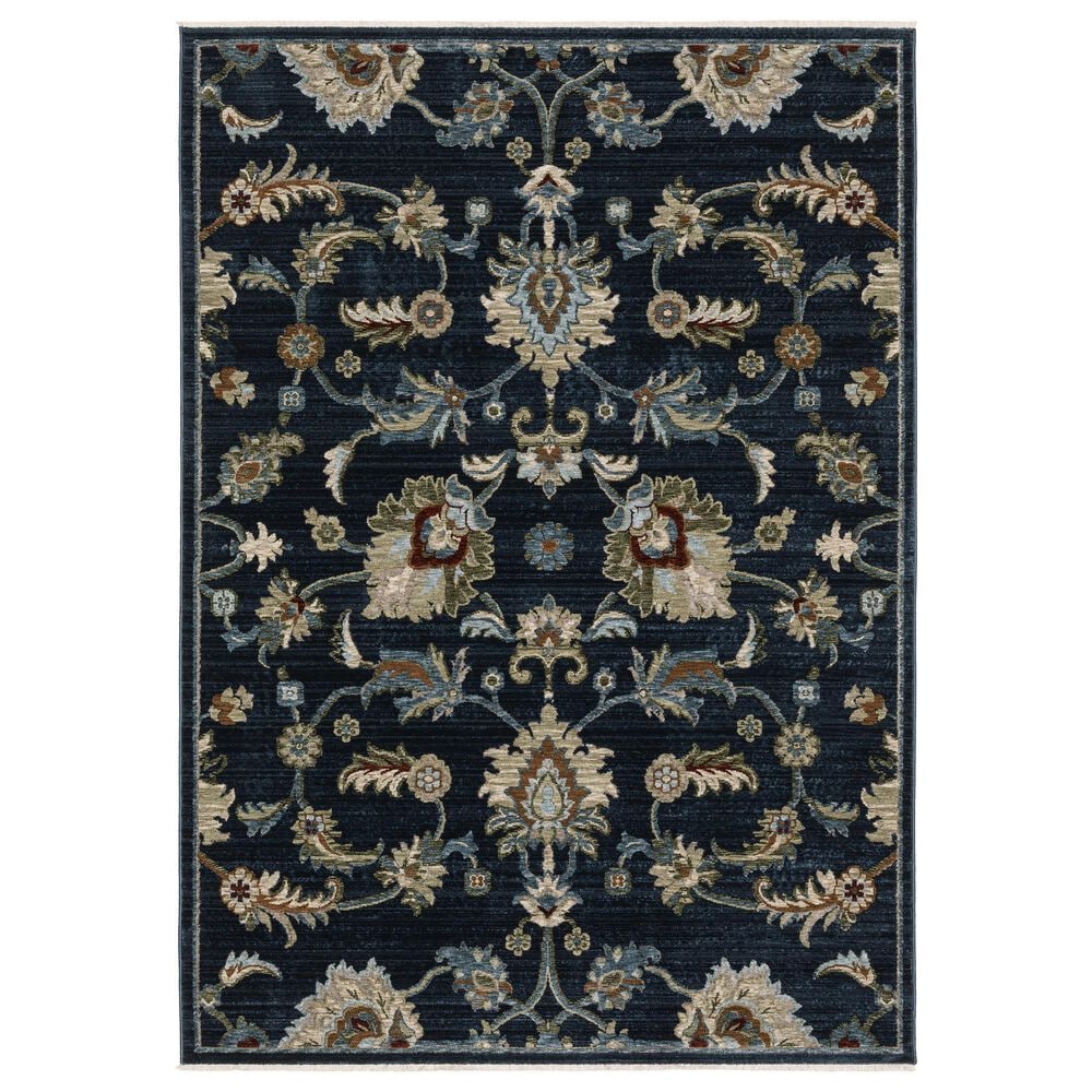 Oriental Weavers Capella Blue and Multicolor 6&#39;7&quot; x 9&#39;6&quot; Area Rug, , large