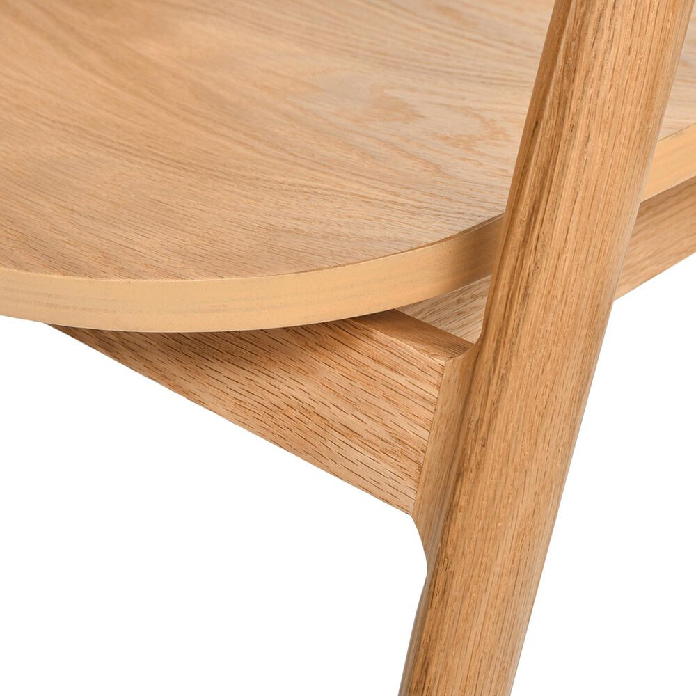 Jennifer Taylor Home Simeon Arm Chair in Warm Natural Brown, , large