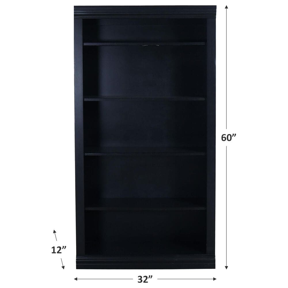 Cal-Baja Furniture DZ 60&quot; Bookcase in Black, , large