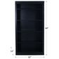 Cal-Baja Furniture DZ 60" Bookcase in Black, , large