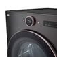 LG 5 Cu. Ft. Front Load Washer and 7.4 Cu.Ft. Gas Dryer Laundry Pair with Pedestal in Black Steel, , large