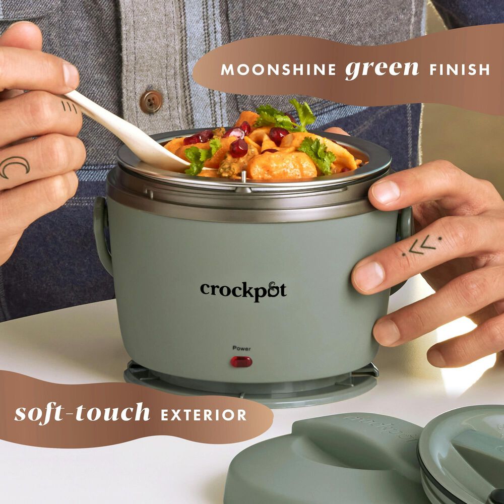 Crock-Pot 20 Oz Lunch Crock Food Warmer in Moonshine Green, , large