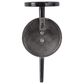 Maple and Jade 23" Single Indoor/Outdoor Wall Mount Candle Holder in Polished Black and Clear, , large