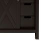 Lexora Home Marsyas 30" Single Bathroom Vanity in Brown with White Quartz Top and Rectangular Sink, , large