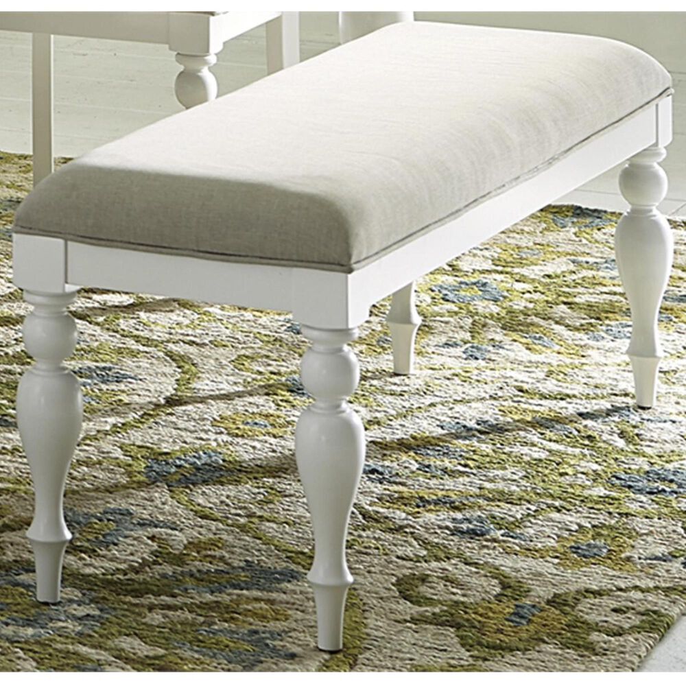 Belle Furnishings Summer House Bench in Oyster White, , large