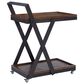 Linon Home Decor Ember Bar Cart in Barley and Dark Gunmetal, , large