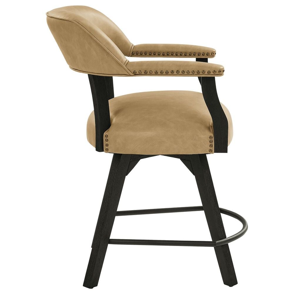 Steve Silver Rylie 24-inch Game Counter Captains Stool in Black, , large