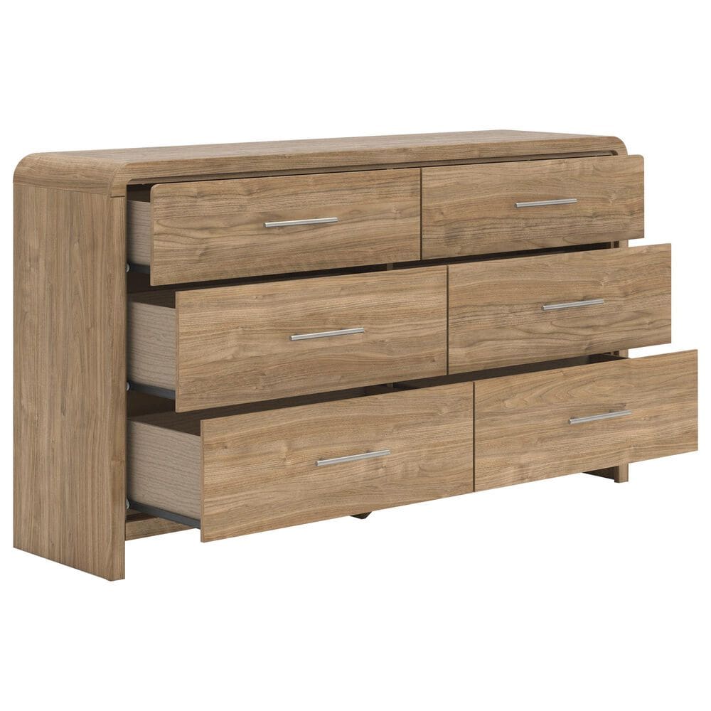 Ashley Gramburg 6-Drawer Dresser in Warm Natural Brown, , large
