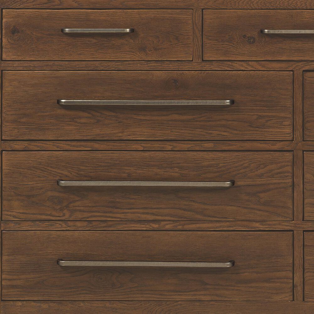 Hooker Furniture Driftwood 4-Piece King Panel Bedroom Set in Worn Saddle, , large