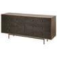 Mercana Grace 6-Drawer Sideboard in Medium Brown, Dark Brown and Matte Black, , large