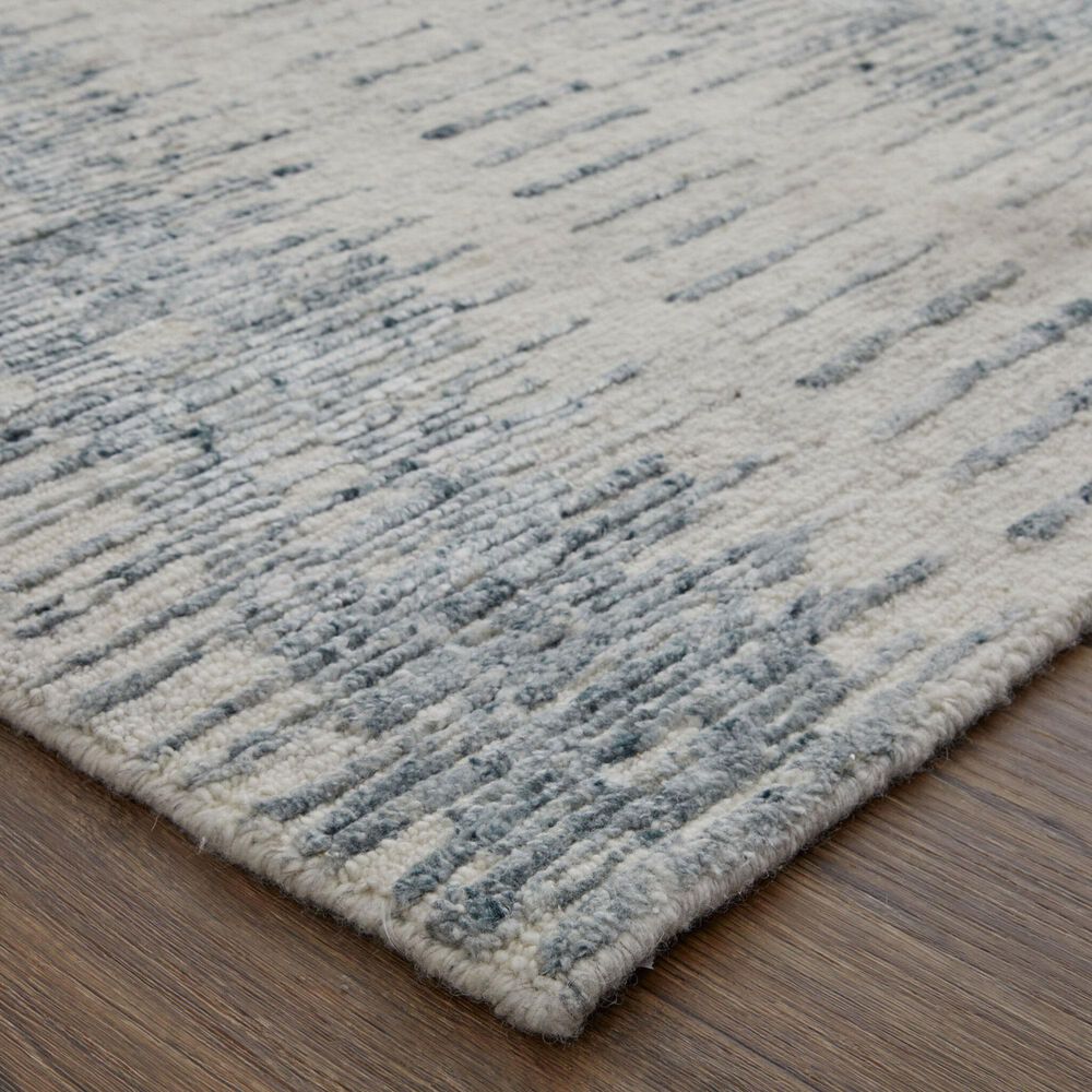 Feizy Brighton 2&#39; x 3&#39; Light Blue and Ivory Area Rug, , large