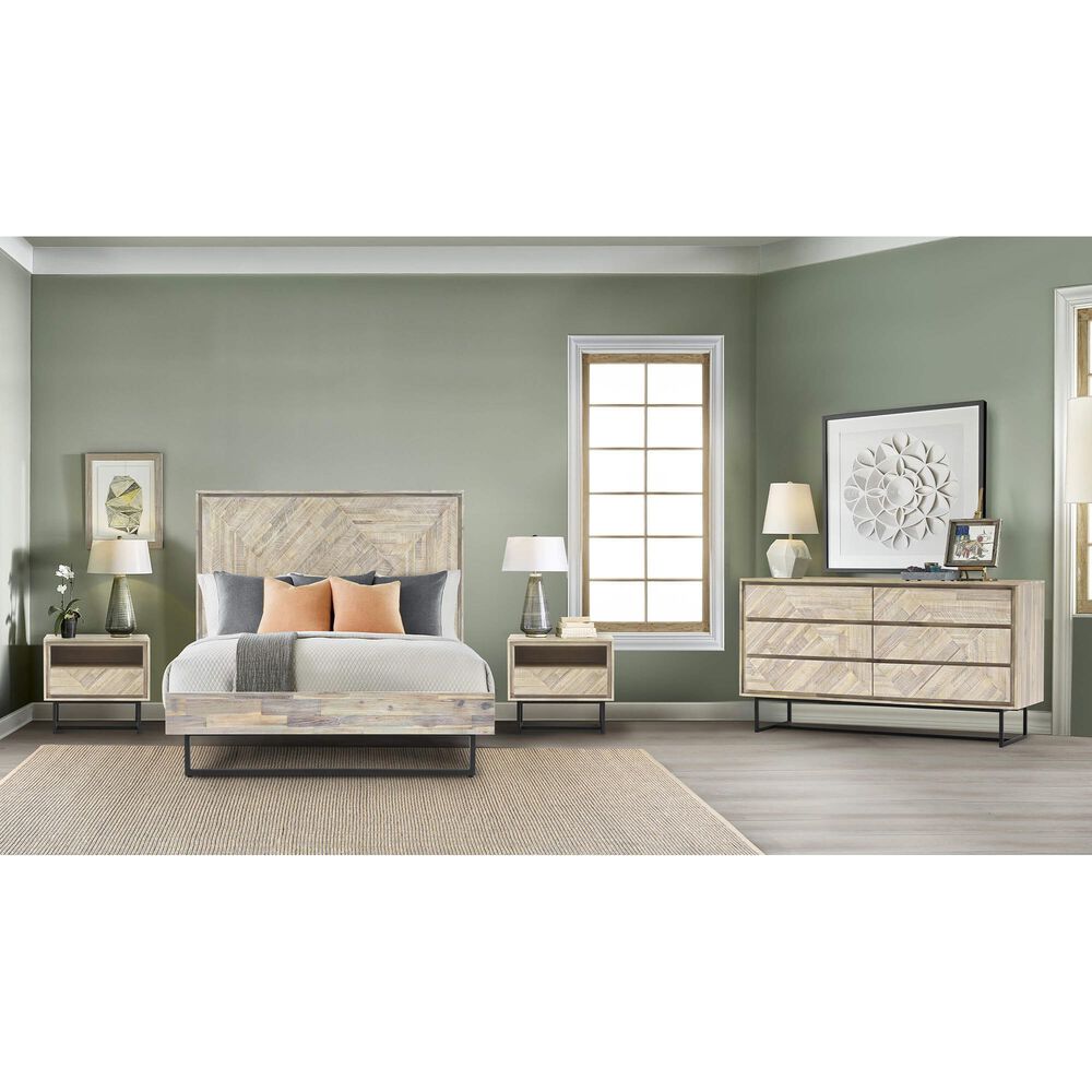 Blue River Peridot Queen Platform Bed in Natural Acacia, , large
